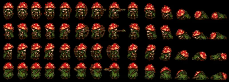 GPT-5.6-Luna: a sprite sheet, drawn by GPT's built-in image model