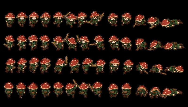 GPT-5.6-Terra: a sprite sheet, drawn by GPT's built-in image model