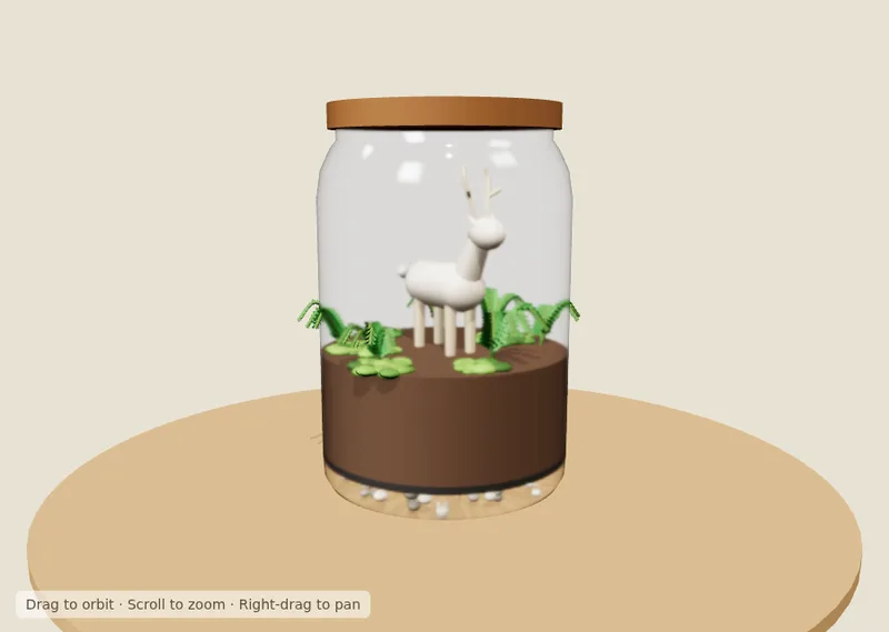 Claude Haiku 5.5: a 3D jar you can turn around