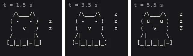 Claude Sonnet 5.5: nods off at the keyboard while z's drift up